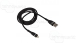 USB кабель iPhone 5S, 6S, 7, Xr, 11 lightning WALKER C580 черный