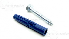 Шуруп шестигранный + Дюбел